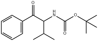 叔丁基N-(3-甲基-1-氧代-1-苯基丁-2-基)氨基甲酸酯 结构式