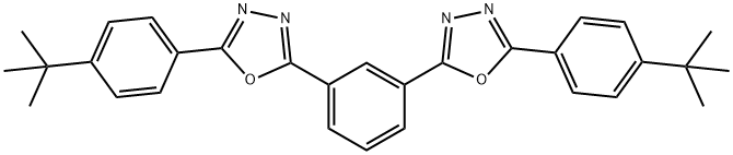 2,2'-(1,3-苯基)二[5-(4-叔丁基苯基)-1,3,4-恶二唑] 结构式