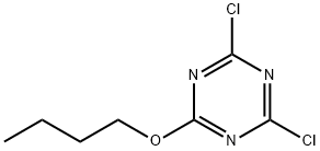 2-丁氧基-4,6-二氯-1,3,5-三嗪 结构式