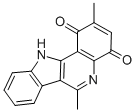 2,6-Dimethyl-1H-indolo(3,2-c)quinoline-1,4(11H)-dione 结构式