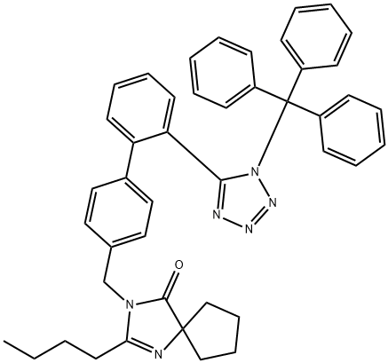 三苯甲基依贝沙坦 结构式