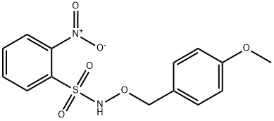 N-((4-甲氧基苄基)氧基)-2-硝基苯磺酰胺 结构式