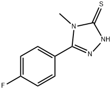 5-(4-氟苯基)-4-甲基-4H-1,2,4-三唑-3-硫醇 结构式