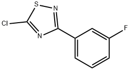 5-Chloro-3-(3-fluoro-phenyl)-[1,2,4]thiadiazole 结构式