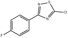 5-Chloro-3-(4-fluoro-phenyl)-[1,2,4]thiadiazole 结构式