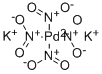四硝基钯(II)酸钾 结构式