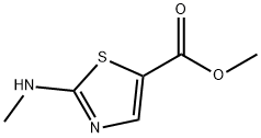 METHYL 2-(METHYLAMINO)-1,3-THIAZOLE-5-CARBOXYLATE 结构式