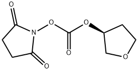 (S)-四氢呋喃基琥珀酰亚胺基碳酸酯 结构式