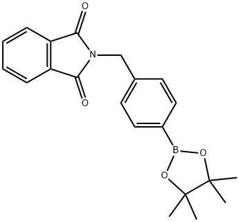 4-邻苯二甲酰亚氨基甲基苯基硼酸频哪醇酯 结构式