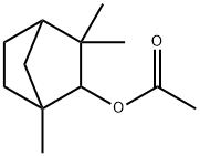 1,3,3-三甲基-二环[2.2.1]庚-2-醇乙酸酯 结构式
