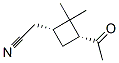 Cyclobutaneacetonitrile, 3-acetyl-2,2-dimethyl-, (1R-cis)- (9CI) 结构式