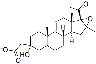 16Α,17Α-环氧-16Β-甲基孕甾-9(11)-烯-3Β-醇-20-酮-3-醋酸酯 结构式