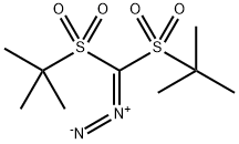 双(叔-丁基黄酰基)重氮甲烷 结构式