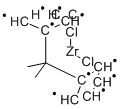 异丙亚基双(环戊二烯)二氯化锆 结构式