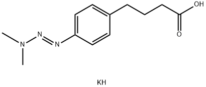 4-(3,3-dimethyl-1-triazeno)phenylbutyric acid 结构式