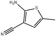 2-氨基-3-氰基-5-甲基噻吩 结构式