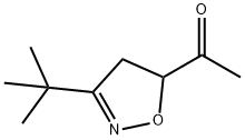 Ethanone, 1-[3-(1,1-dimethylethyl)-4,5-dihydro-5-isoxazolyl]- (9CI) 结构式
