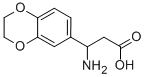 3-氨基-3-(2,3-二氢苯并[B][1,4]二噁英-6-基)丙酸 结构式