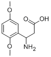 3-氨基-3-(2,5-二甲氧基苯基)-丙酸 结构式