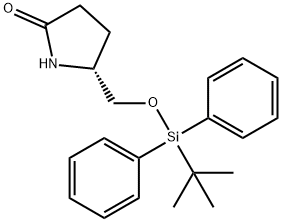 (2R)-2-[[[(1,1-DIMETHYLETHYL)DIPHENYLSILYL]OXY]METHYL]-5-OXO-1-PYRROLIDINE 结构式