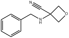 3-(苄基氨基)氧杂环丁烷-3-腈 结构式