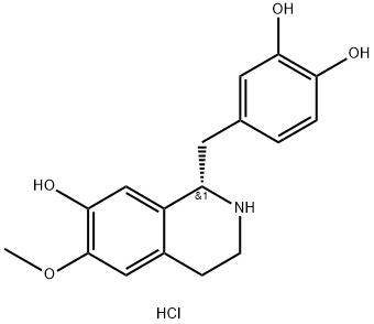 (S)-3'-Hydroxycoclaurine Hydrochloride 结构式