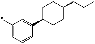 3-(反式-4-丙基环己基)氟苯 结构式