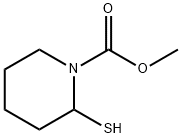 1-Piperidinecarboxylic  acid,  2-mercapto-,  methyl  ester 结构式