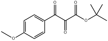 3-(4-甲氧基苯基)-2,3-二氧代丙酸叔丁酯 结构式