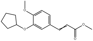 METHYL 3-[3-(CYCLOPENTYLOXY)-4-METHOXYPHENYL]ACRYLATE 结构式