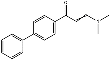 (2E)-1-联苯-4-基-3-(二甲基氨基)丙-2-烯-1-酮 结构式
