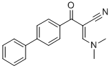 2-[(DIMETHYLAMINO)METHYLENE]-3-(4-BIPHENYLYL)-3-OXO-PROPANENITRILE 结构式
