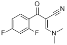 2-(2,4-二氟苯甲酰基)-3-(二甲基氨基)丙烯腈 结构式