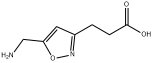 3-Isoxazolepropanoicacid,5-(aminomethyl)-(9CI) 结构式