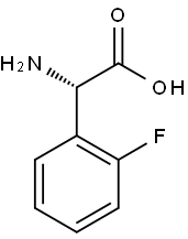 (S)-氨基-(2-氟-苯基)-乙酸 结构式