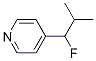 Pyridine, 4-(1-fluoro-2-methylpropyl)- (9CI) 结构式