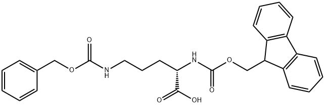 N-Α-FMOC-N-Δ-Z-L-ORNITHINE 结构式