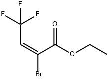 (E)-2-溴-4,4,4-三氟-2-丁烯酸乙酯 结构式