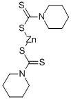 (T-4)-双(1-呱啶二硫代羧酸-S,S’)-锌 结构式