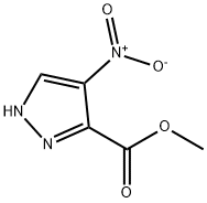 4-硝基-1H-吡唑-3-甲酸甲酯 结构式