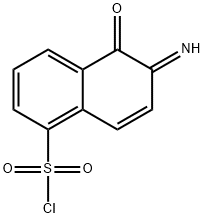 2－重氮－1－萘酚－5－磺酰氯 结构式
