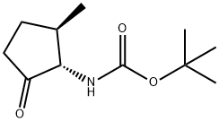 (2-甲基-5-氧代环戊基)-氨基甲酸叔丁酯 结构式