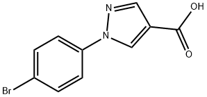 1-(4-溴苯基)-1H-吡唑-4-羧酸 结构式