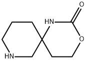 2-Oxo-3-oxa-1,8-diaza-spiro[5.5]undecane 结构式