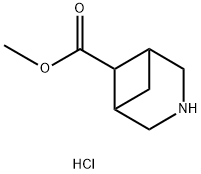 Methyl 3-azabicyclo[3.1.1]heptane-6-carboxylate hydrochloride 结构式