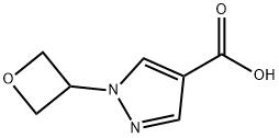 1-(氧杂环丁烷-3-基)-1H-吡唑-4-羧酸 结构式