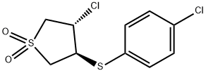 3-CHLORO-4-[(4-CHLOROPHENYL)THIO]TETRAHYDRO-1H-1LAMBDA6-THIOPHENE-1,1-DIONE