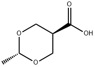 1,3-Dioxane-5-carboxylicacid,2-methyl-,trans-(9CI) 结构式