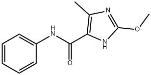 2-甲氧基-5-甲基-4-苯基氨基甲酰咪唑 结构式