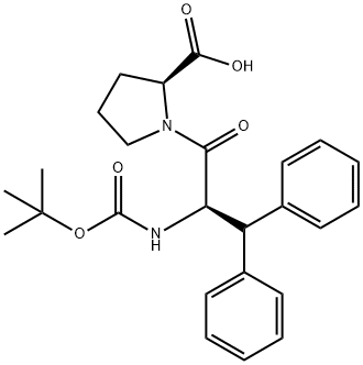 BOC-D-DIPHENYLALANINE-L-PROLINE 结构式